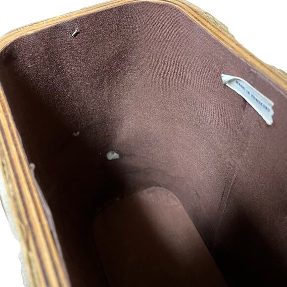 Mushroom Basket Purse Vintage Hand Painted Retro Kitsch Lined Made in Hong Kong - Picture 2 of 16